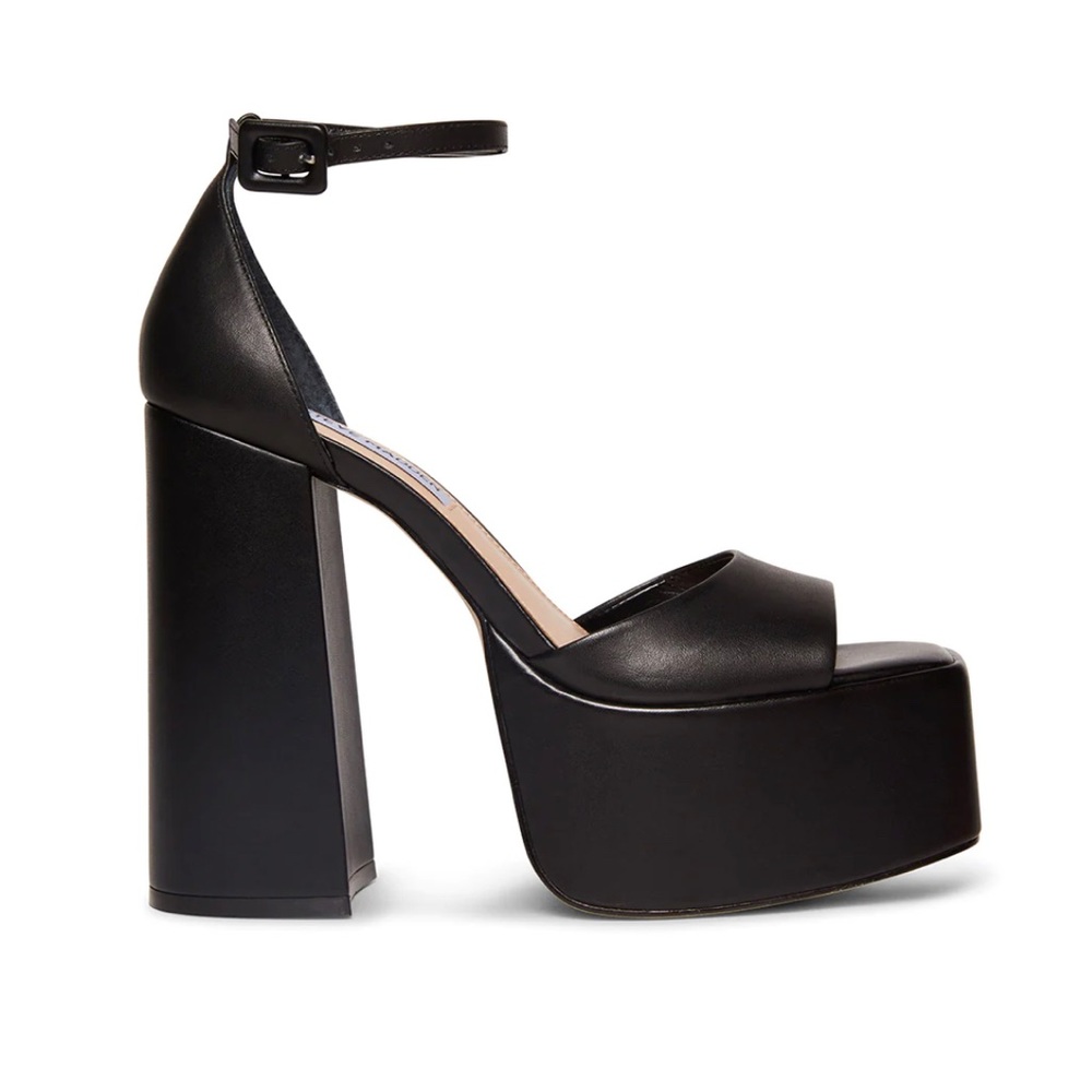 Steve Madden Kassiani Black Leather Shoes